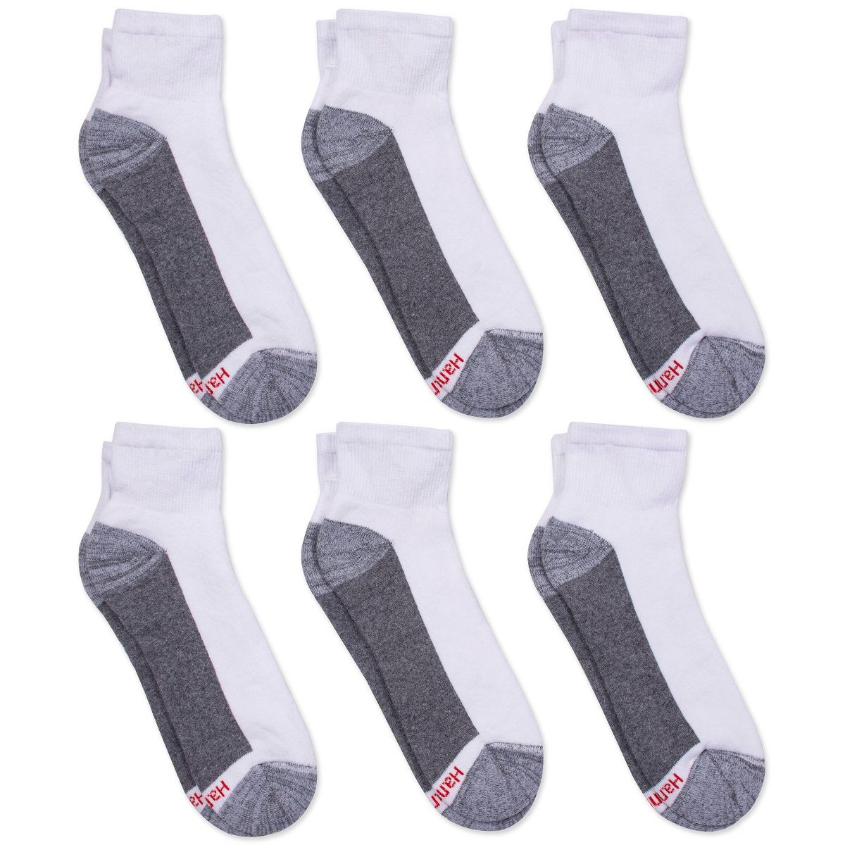 Hanes Double Tough Men's Ankle Socks, Max Cushion, 6-Pairs - thumbnail 9
