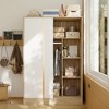 FUFU&GAGA Contemporary Sliding - door Closet: Aesthetic & Functional Storage Solution for Your Bedroom Modern Wardrobe with Adjustable Interior - 3 of 4