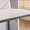Sapphtopaz Set of 2 Modern Bar Stools with Armrests, Upholstered Dining Chairs with Metal Legs, Counter High Chair for Kitchen, Dining Room - 3 of 4