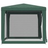 Party Tent with 4 Mesh Sidewalls Blue HDPE vidaXL - 4 of 4
