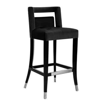 TOV Furniture Hart Velvet Upholstered Stool