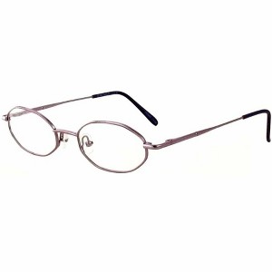 Metal Flex by Vivid 1015 Designer Blue Light FIlter Reading Glasses in Violet Purple 46mm +2.00 | Ladies | Oval Shape | X-Small Fit - 1 of 1