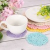 Unique Bargains Cotton Floral Pattern Vintage Lace Absorbent Coasters 4 Pcs - 4 of 4