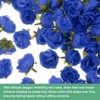 Unique Bargains Silk Plastic Small Faux Rose Artificial Flower Heads 1.2 inch - 2 of 4