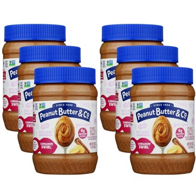 Peanut Butter & Co. Cinnamon Swirl Peanut Butter Spread - Case of 6/16 oz
