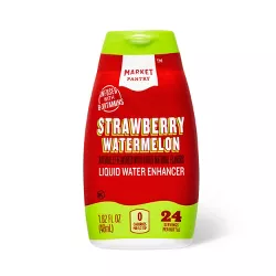 Strawberry Watermelon Liquid Water Enhancer Drops - 1.62 fl oz - Market Pantry™