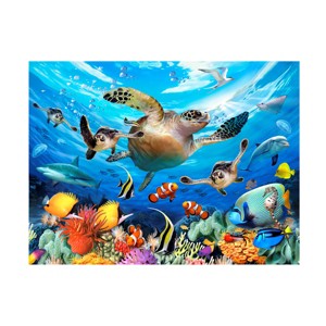 Trademark Fine Art -Howard Robinson 'Large Turtle' Canvas Art - 1 of 4