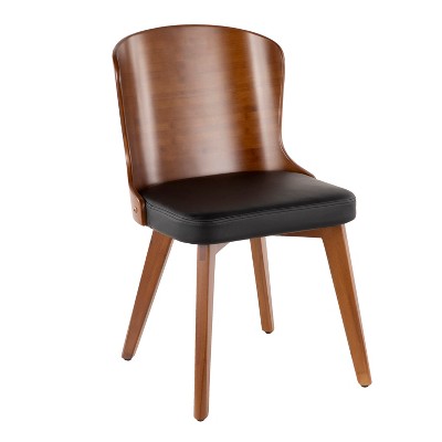 Bocello Mid-Century Modern Chair Black/Walnut - LumiSource