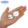 Unique Bargains Metal Button Parts Supplies for Button Maker Machine Round Pin Maker 200 Pcs - 2 of 4