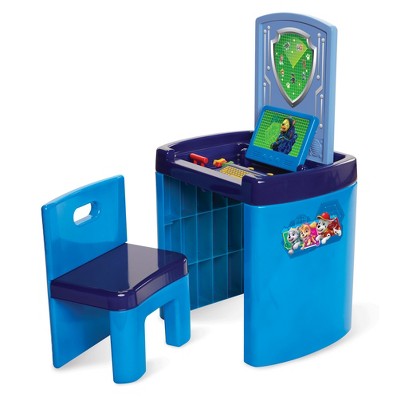 paw patrol table and chair set with storage