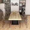 Famapy Home Wood Extendable Dining Table Black Base - image 3 of 4