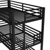 Kumasinova Bunk Bed,Metal Triple Bunk Bed with Ladder,Safety Guardrails for Kids,Bedroom,Noise-reduced Design - 3 of 4