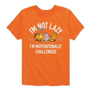 Boys' - Garfield - Not Lazy Short Sleeve Graphic T-Shirt - 1 of 4