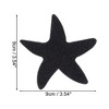 Unique Bargains Women's Starfish Shape Hair Pad Bangs Black 1 Pc - 4 of 4