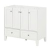 36 Inch Bathroom Vanity, Bathroom Cabinet With 2 Drawers, 4 Soft Closing Doors, Solid Wood Frame - 2 of 4