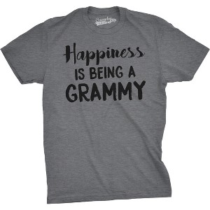 Happiness Is Being a Grammy Adult Fit T shirts Gift Idea Funny Family T shirt - Crazy Dog Men's T Shirt - 1 of 4