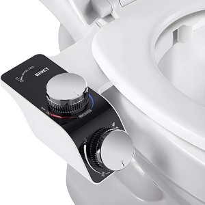 SUGIFT Bidet Attachment for Toilet, Dual Nozzles with Adjustable Water Pressure & Temperature for Feminine & Rear Wash - 1 of 4