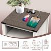 Vipbear 18"Night Stand with Charging Station Rustic End Table for Living Room Bed Side Table Cabinet Wooden Nightstand for Bedroom Bedside Table - 3 of 4