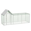Chicken Coop Large Metal Chicken Run with Waterproof & Anti-UV Cover, Poultry Cage for Rabbit/Duck Walk-in Chicken Pen for Yard,Farm - 2 of 4