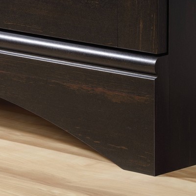 Harbor View Dark Brown MDF Storage Cabinet with Adjustable Shelves