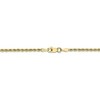 Black Bow Jewelry 2mm 10k Yellow Gold Solid Diamond Cut Rope Chain Necklace - 4 of 4