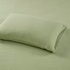 Elegant Solid Micro Fleece Sheet Set, All Season Bedding Sets, Cozy Home Textile fits Lux Bedroom Decor,Valentine's Day Gifts - 2 of 4