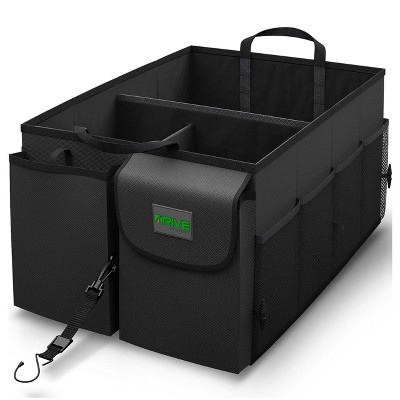 Drive Auto Car Organizer for Trunk, Collapsible with Multiple Storage Compartments