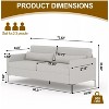 Nasitip 3-Seater Sofa with Extra Deep Seats, 80''Modern Couch and Sofa with Comfy Armrests and Seats and Backrests,2Parcel - 3 of 4