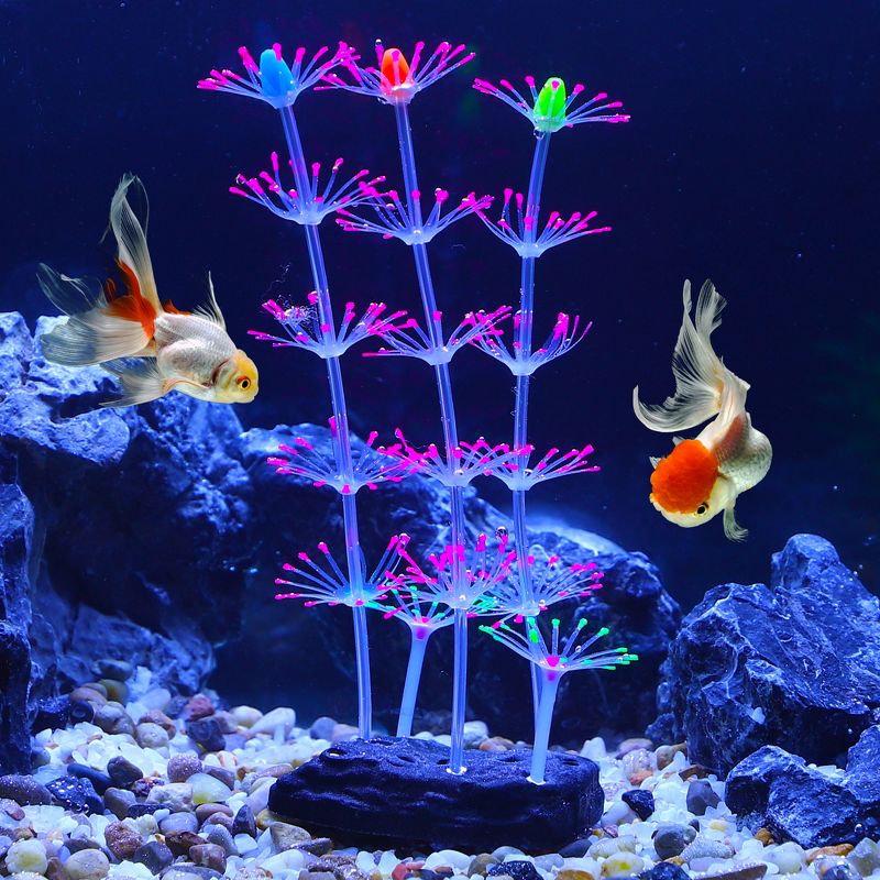 Unique Bargains Glowing Silicone Aquarium Simulation Coral 7.68" Height, 2 of 7