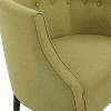 CAVINAS Comfy Accent Chair, Upholstered Living Room Chair with Back and Wood Legs, Reading Chair for Bedroom, Living Room, Office - 3 of 4
