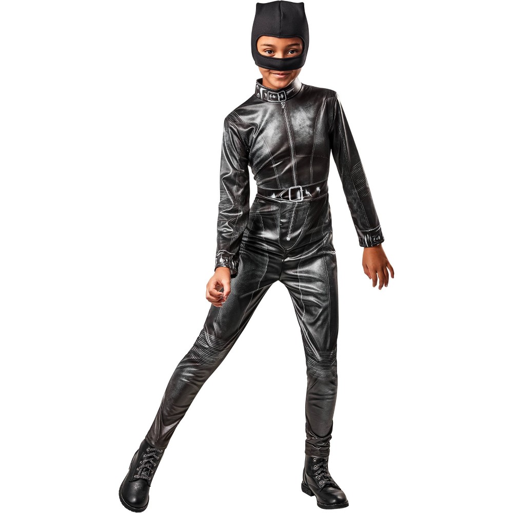 Halloween Kids' DC Comics Catwoman Halloween Costume Jumpsuit with Headpiece S