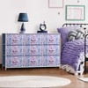 Sorbus 9 Drawers Dresser- Storage Unit with Steel Frame, Wood Top, Fabric Bins - for Bedroom, Closet, Office and more - 2 of 4