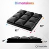 Fstop Labs 12"x12" Acoustic Foam Panels, Studio Soundproofing & Noise Reduction Tiles - 4 of 4