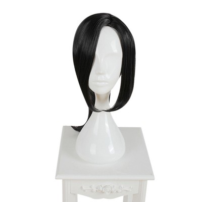 Unique Bargains Women's Wigs 28" Black with Wig Cap