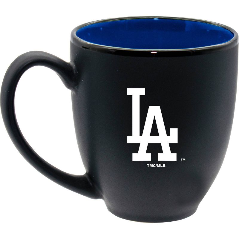 MLB Los Angeles Dodgers 15oz Inner Color Black Coffee Mug, 1 of 4