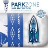 Bartnelli Cotton 54"x15" Ironing Board Cover, Scorch-Resistant, Park & Turbo Zone, Floral Blue - 2 of 4