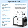 Costway 124/155/192 Pint Crawl Space Dehumidifier Commercial Dehumidifier with 3 Modes & 24H Timer 1300/1,900/2600 Sq. ft Coverage Area Blue/White - 3 of 4