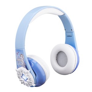 eKids Disney Frozen Bluetooth Headphones with EZ Link, Over Ear Headphones for School, Home or Travel - Blue (Di-B64FR.EXV1OL) - 1 of 4