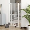 PawHut 67" Extra Tall Pet Gate for Cats, 30"-41" Dog Gate with Cat Door, 1.4" Narrow Gap, 2.8" and 5.5" Extension, for Doorway, Hallway, Stairway - 3 of 4
