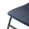 Set of 2 Laslo Modern Upholstered Faux Leather Dining Chairs - Saracina Home - 4 of 4