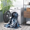 Malibu MBU825 Power Loomed Machine Washable Skid-Resistant Indoor Area Rug - Black/Blue - 6'x6' - Safavieh - 2 of 4
