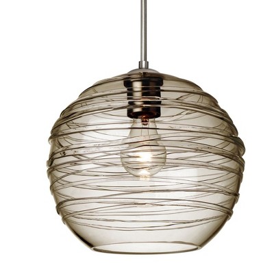 Besa Lighting Wave 10 1 - Light Pendant in  Satin Nickel