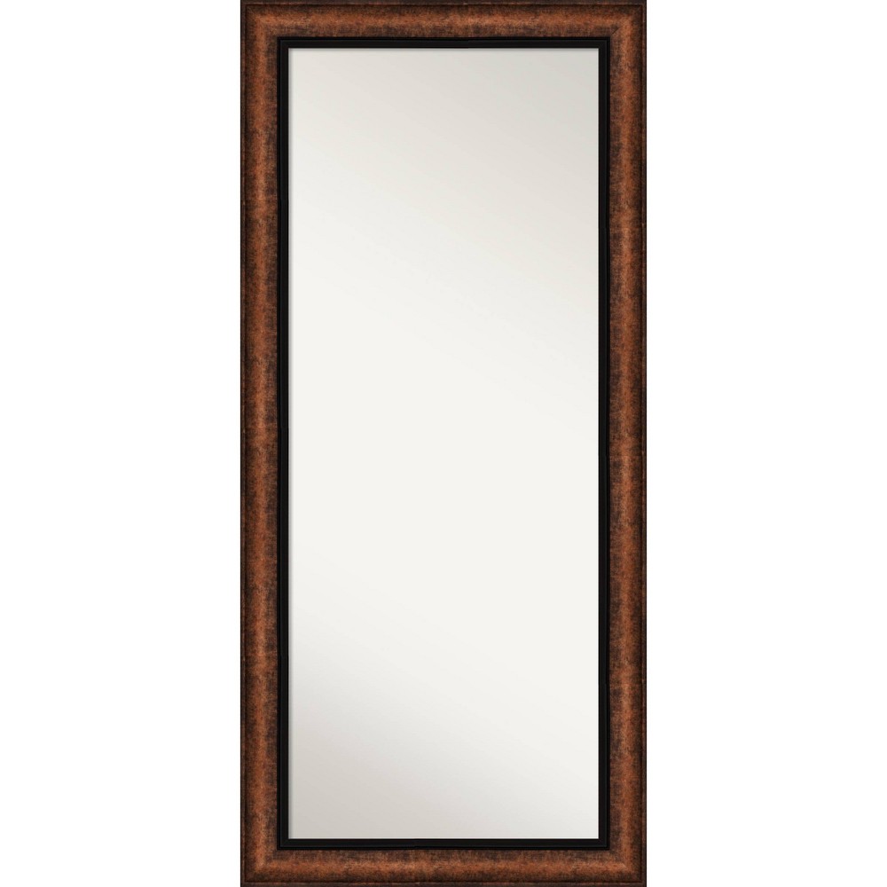 Photos - Wall Mirror 31" x 67" Non-Beveled Vogue Bronze Full Length Floor Leaner Mirror - Amant