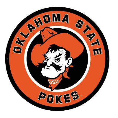 Evergreen Ultra-Thin Edgelight LED Wall Decor, Round, Oklahoma State University- 23 x 23 Inches Made In USA