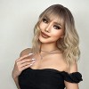Jessie's Wig 14Inch Bob Wig With Bangs Synthetic Hair Gradient Blonde1 Pc/Pack - 2 of 4