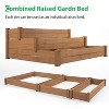 Kelly 3-tier Wooden Garden Bed, Raised Patio Flower Box, Outdoor Furniture - The Pop Home - 4 of 4
