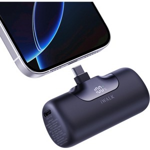 iWalk Mini 5500mAh Portable Next Gen Charger 22.5W Fast Charging USB-C, iPhone 15/16, Latest AirPods, Samsung, Google, Nintendo Switch & More - 1 of 4