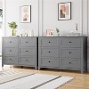 Jojoka 6-Drawer Wood Dresser, Modern Storage Chest with Metal Handles for Bedroom, Living Room, Hallway, Minimalist Organizer Cabinet - 4 of 4