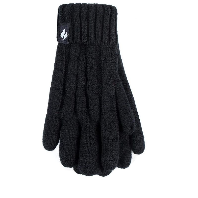 Heat Holders® Women's Amelia Gloves | Insulated Cold Gear Gloves | Advanced Thermal Yarn | Warm, Soft + Comfortable | Plush Lining | Winter Accessories | Men + Women’s Gift, 1 of 2