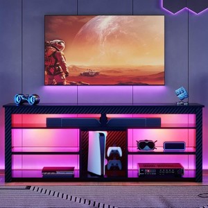 Bestier TV Stand Tall Entertainment Center with Storage For 70 Inch TV - 1 of 4